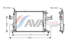 Chladič, chlazení motoru AVA Clever Choice OLA2304