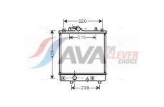 Chladič, chlazení motoru AVA Clever Choice OLA2382