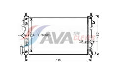 Chladič, chlazení motoru AVA Clever Choice OLA2473