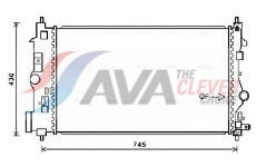 Chladič, chlazení motoru AVA Clever Choice OLA2488