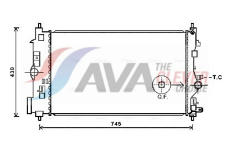 Chladič, chlazení motoru AVA Clever Choice OLA2591