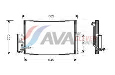 Kondenzátor, klimatizace AVA Clever Choice OLA5274