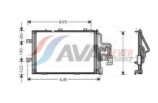 Kondenzátor, klimatizace AVA Clever Choice OLA5307