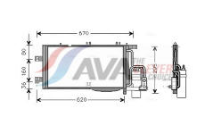 Kondenzátor, klimatizace AVA Clever Choice OLA5370D