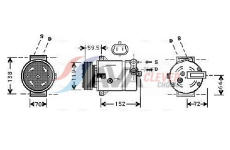 Kompresor, klimatizace AVA Clever Choice OLAK279