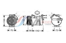Kompresor, klimatizace AVA Clever Choice OLAK313