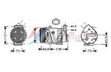 Kompresor, klimatizace AVA Clever Choice OLAK389