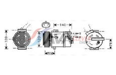 Kompresor, klimatizace AVA Clever Choice OLAK409