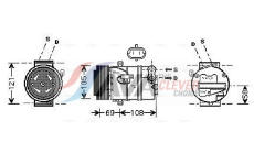 Kompresor, klimatizace AVA Clever Choice OLAK426
