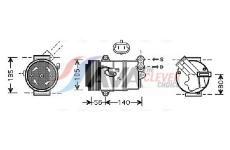 Kompresor, klimatizace AVA Clever Choice OLAK428