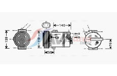 Kompresor, klimatizace AVA Clever Choice OLAK463