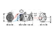 Kompresor, klimatizace AVA Clever Choice OLAK477