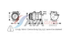Kompresor, klimatizace AVA Clever Choice OLAK558