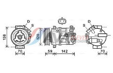 Kompresor, klimatizace AVA Clever Choice OLAK579