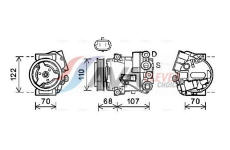 Kompresor, klimatizace AVA Clever Choice OLAK594