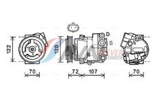 Kompresor, klimatizace AVA Clever Choice OLAK595