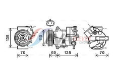 Kompresor, klimatizace AVA Clever Choice OLAK607