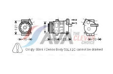 Kompresor, klimatizace AVA Clever Choice OLK558