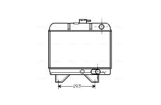 Chladič, chlazení motoru AVA QUALITY COOLING PE2018