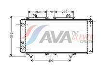 Chladič, chlazení motoru AVA Clever Choice PE2033