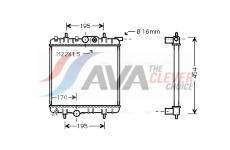 Chladič, chlazení motoru AVA Clever Choice PE2243