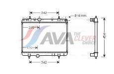 Chladič, chlazení motoru AVA Clever Choice PE2265