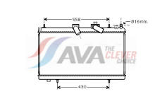 Chladič, chlazení motoru AVA Clever Choice PE2296
