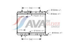 Chladič, chlazení motoru AVA Clever Choice PE2300
