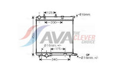 Chladič, chlazení motoru AVA Clever Choice PE2368