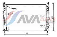 Chladič, chlazení motoru AVA Clever Choice PE2386