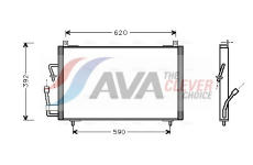 Kondenzátor, klimatizace AVA Clever Choice PE5182