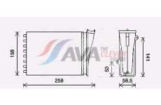 Výměník tepla, vnitřní vytápění AVA Clever Choice PE6413