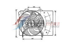 Větrák, chlazení motoru AVA Clever Choice PE7539
