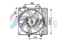 Větrák, chlazení motoru AVA Clever Choice PE7550