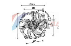 Větrák, chlazení motoru AVA Clever Choice PE7556