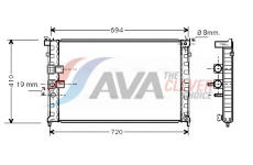 Chladič, chlazení motoru AVA Clever Choice PEA2232