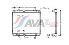 Chladič, chlazení motoru AVA Clever Choice PEA2331