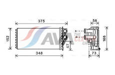 Výměník tepla, vnitřní vytápění AVA Clever Choice PEA6359