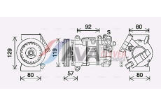 Kompresor, klimatizace AVA Clever Choice PEAK408