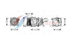 Kompresor, klimatizace AVA Clever Choice PEK242