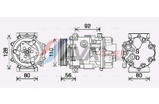 Kompresor, klimatizace AVA Clever Choice PEK415