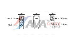 Expanzní ventil, klimatizace AVA Clever Choice PR1048