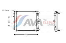 Chladič, chlazení motoru AVA Clever Choice PR2037
