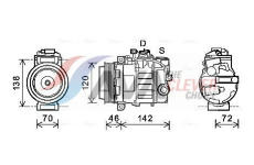 Kompresor, klimatizace AVA Clever Choice PRAK074