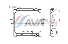 Chladič, chlazení motoru AVA Clever Choice RE2083