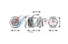 Kompresor, klimatizace AVA QUALITY COOLING REAK078