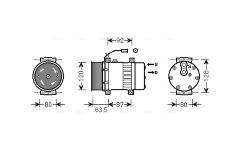 Kompresor, klimatizace AVA QUALITY COOLING REAK107