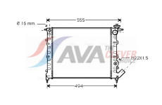 Chladič, chlazení motoru AVA Clever Choice RT2109