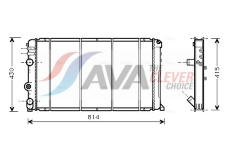 Chladič, chlazení motoru AVA Clever Choice RT2263
