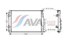 Chladič, chlazení motoru AVA Clever Choice RT2387